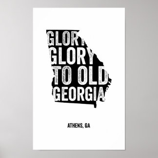 Glory Glory (Black) Poster