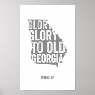 Glory Glory (Grey) Poster