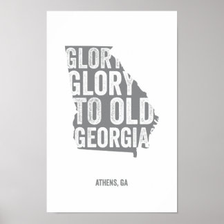 Glory Glory (Grey) Poster
