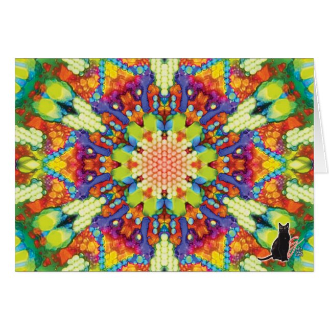 Glory Kaleidoscope Greeting Card (Front Horizontal)