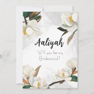 Glory Magnolia: Will You Be My Bridesmaid? Invitation