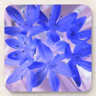 Glory of the Snow Shocking Blue Cork Coaster