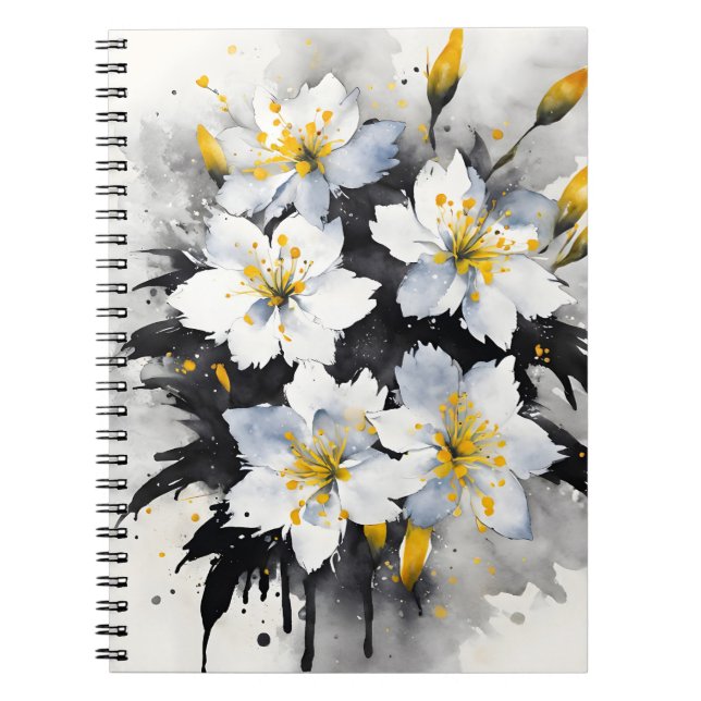 Glory of the Snow - Watercolor flowers Notebook (Front)