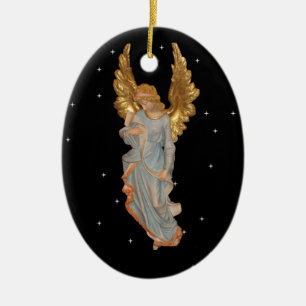 Glory Shone and They Were Afraid Ceramic Tree Decoration