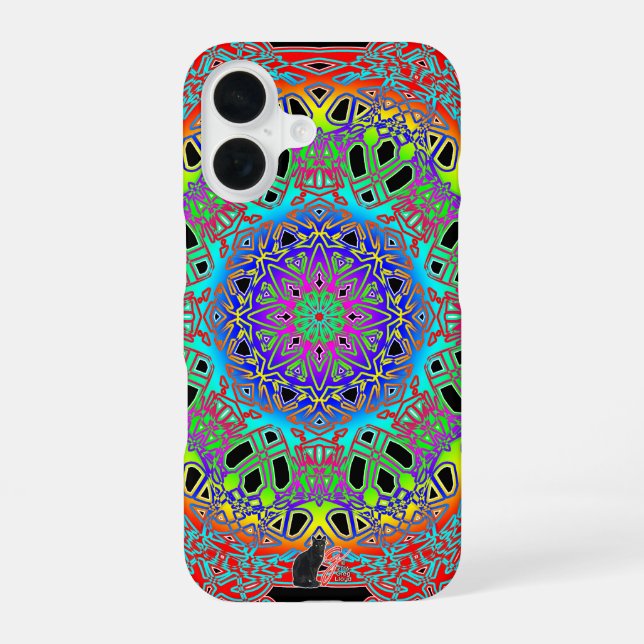 Glory Spectra Glyph iPhone 16 Case (Back)
