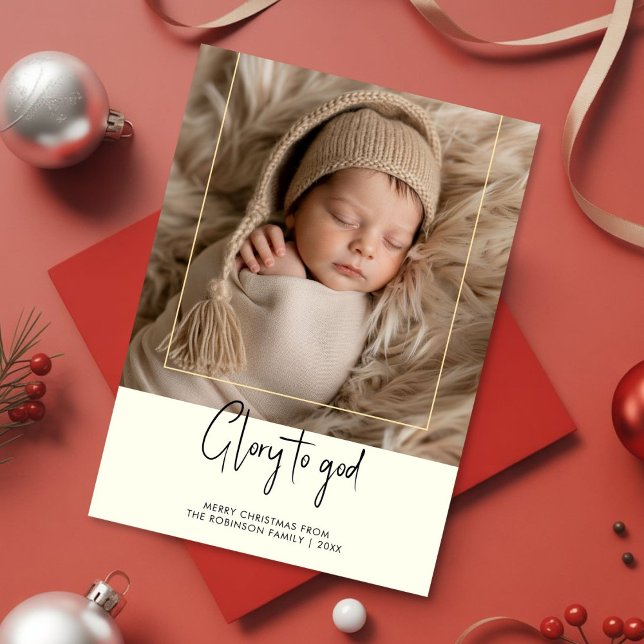 Glory to God 3 FamilyFaith Inspired Christmas Card (Creator Uploaded)