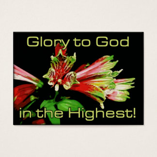 Glory to God Christmas Bells Hand-out Card