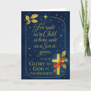 Glory to God Holiday Card
