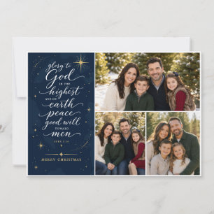 Glory to God in the Highest Christmas Photo Card