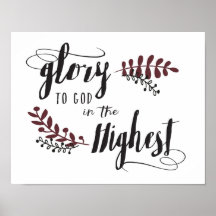 Glory to God in the Highest Poster