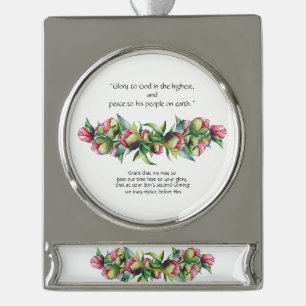 Glory to God in the Highest X-Mas Banner Ornament