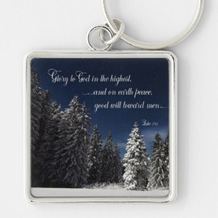 Glory to God - Luke 2:14 Key Ring