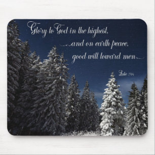 Glory to God - Luke 2:14 Mouse Mat