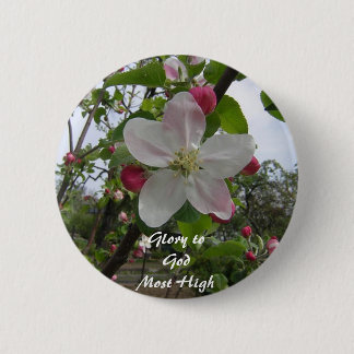 Glory to God Most High 6 Cm Round Badge