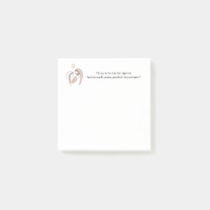"Glory To God On The Highest" Nativity Christmas   Post-it Notes