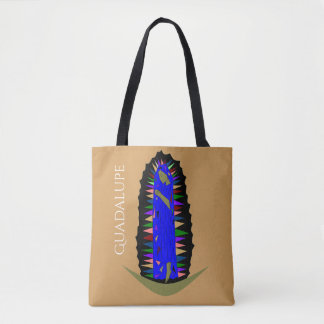 glory to guadalupe tote bag