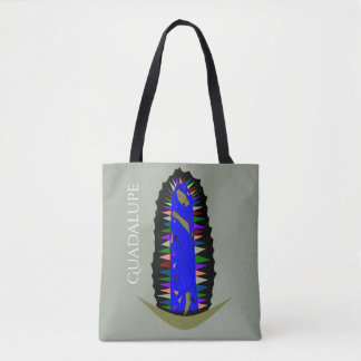 glory to guadalupe tote bag