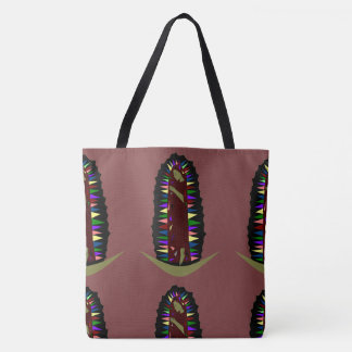 glory to guadalupe tote bag