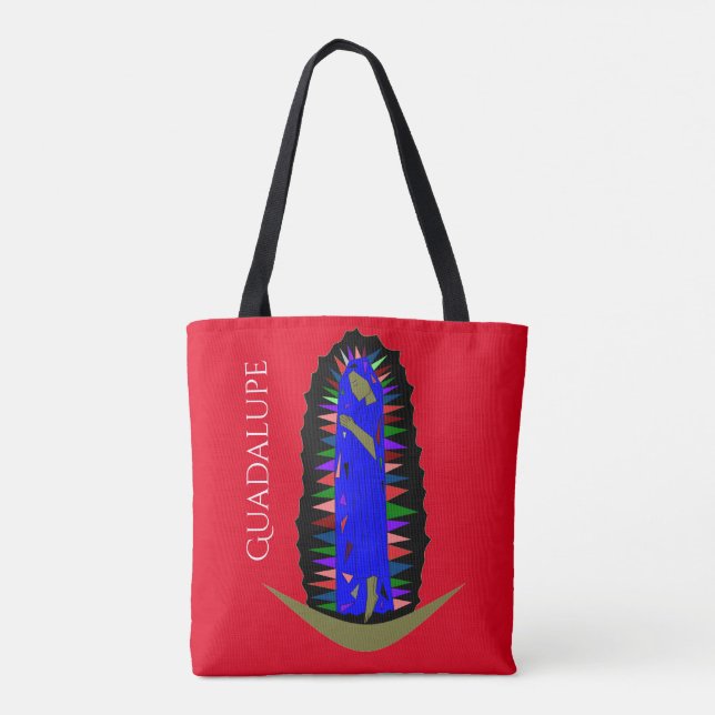 glory to guadalupe tote bag (Back)