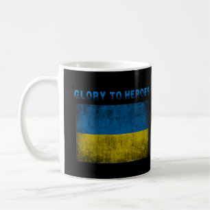 Glory to heroes, stand with Ukraine Coffee Mug