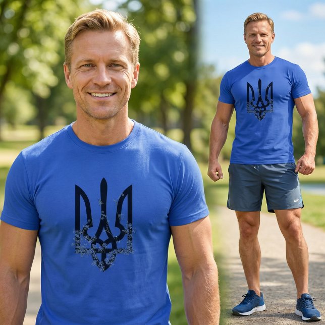 Glory to Heroes. UKRAINE. Trident. Tri-Blend Shirt (Creator Uploaded)