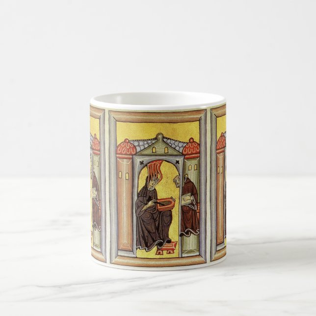 glory to hildegard of bingen coffee mug (Center)