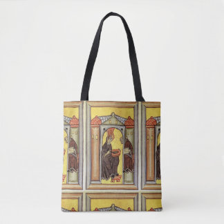 glory to hildegard of bingen tote bag
