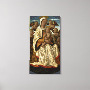 GLORY TO JESUS AND MARY CANVAS PRINT