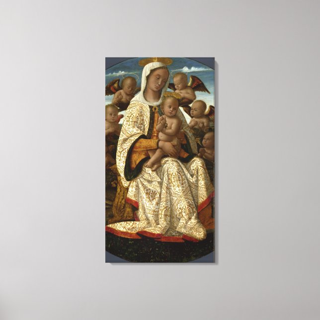 GLORY TO JESUS AND MARY CANVAS PRINT (Front)