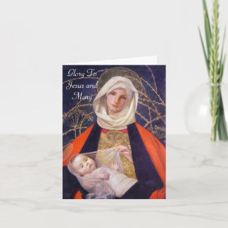 Glory To Jesus and Mary Card
