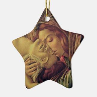 Glory To Jesus And Mary Ceramic Tree Decoration