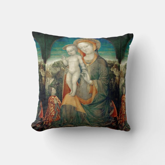 GLORY TO JESUS AND MARY CUSHION (Front)