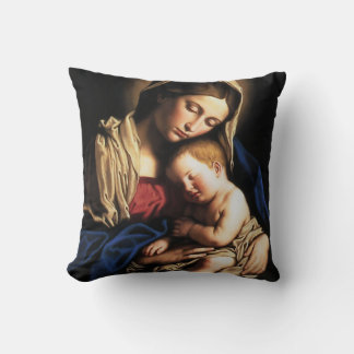 GLORY TO JESUS AND MARY CUSHION