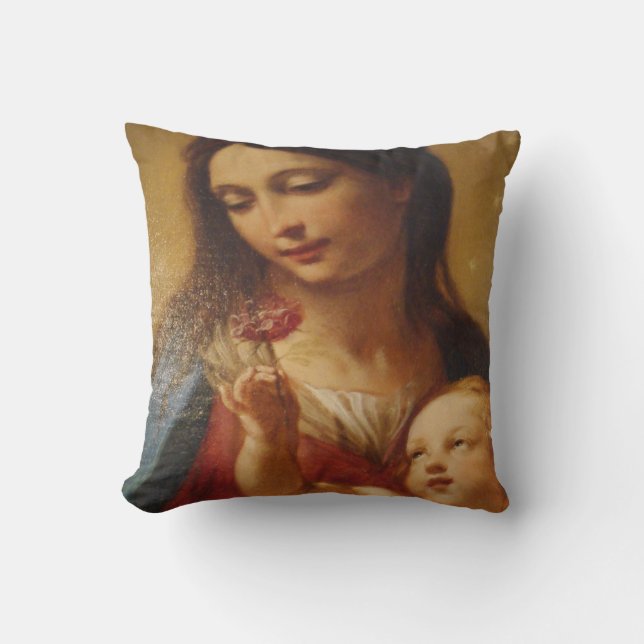 GLORY TO JESUS AND MARY CUSHION (Front)