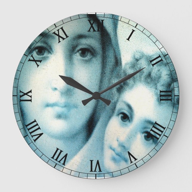 Glory To Jesus And Mary Large Clock (Front)