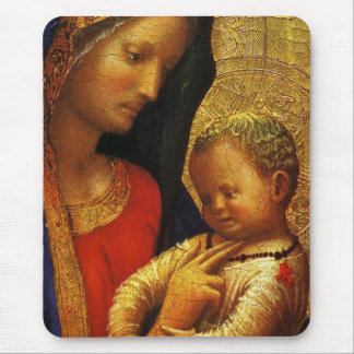 GLORY TO JESUS AND MARY MOUSE MAT