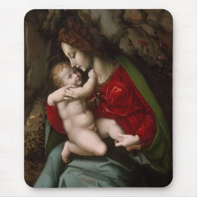 Glory To Jesus And Mary Mouse Mat (Front)