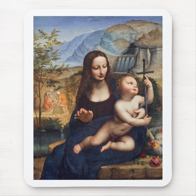 Glory To Jesus And Mary Mouse Mat (Front)