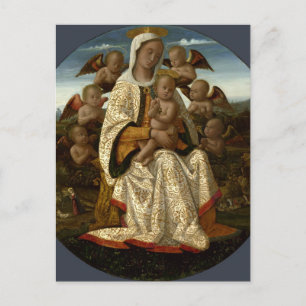 GLORY TO JESUS AND MARY POSTCARD