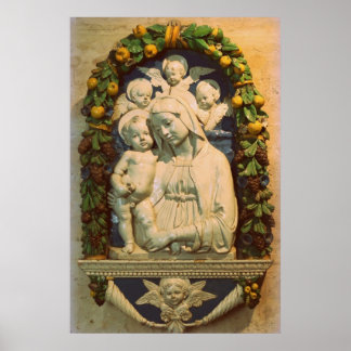 glory to jesus and mary poster