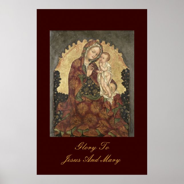 glory To Jesus and Mary Poster (Front)