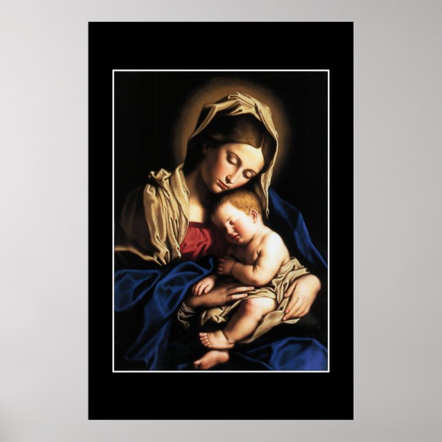 GLORY TO JESUS AND MARY POSTER (Front)