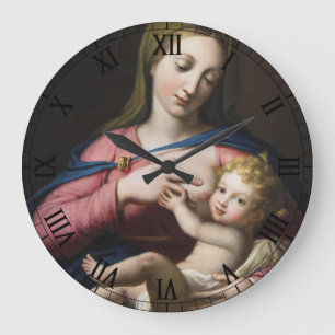 Glory to Jesus and Mary Square Wall Clock