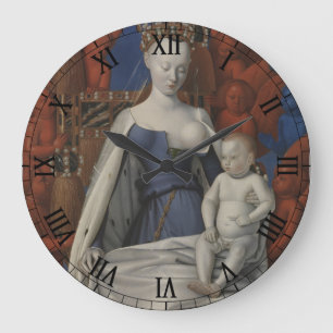 Glory to Jesus and Mary Square Wall Clock