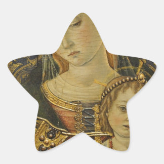 GLORY TO JESUS AND MARY STAR STICKER