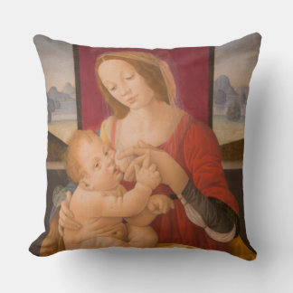 Glory to Jesus and Mary  Throw Pillow
