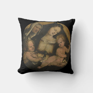 GLORY TO JESUS AND THE BLESSED VIRGIN MARY CUSHION