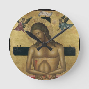 GLORY TO JESUS CHRIST ROUND CLOCK