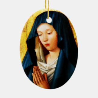 Glory To Mary Ceramic Tree Decoration