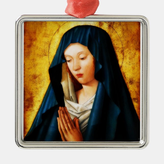 Glory To Mary Metal Tree Decoration (Front)